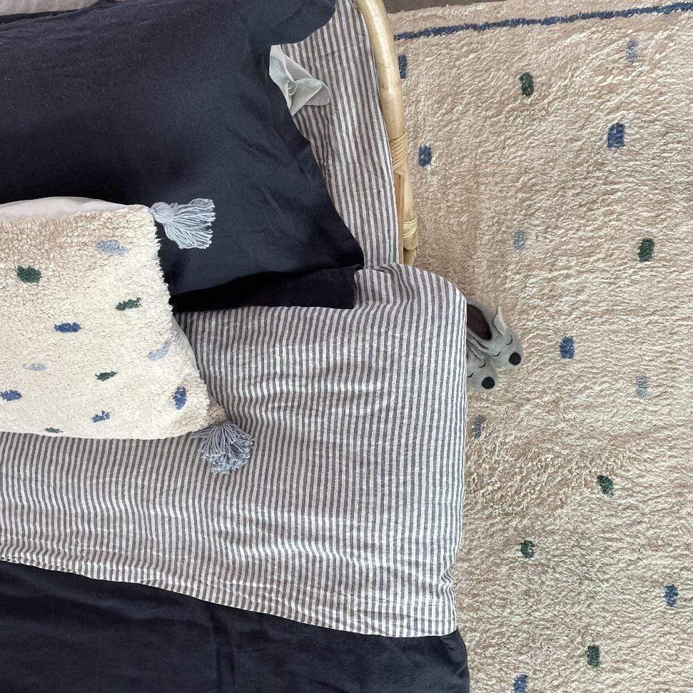 Cotton Berber Going Dotty Blue Washable Area Rug、mySite、gigharbornorthrealestate