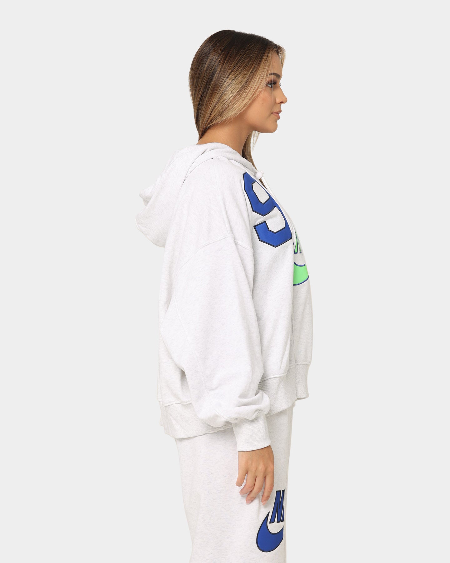 Nike Women's Nike Sportswear Circa 96 Fleece Hoodie Birch Heather、mySite、zt4zffjzw