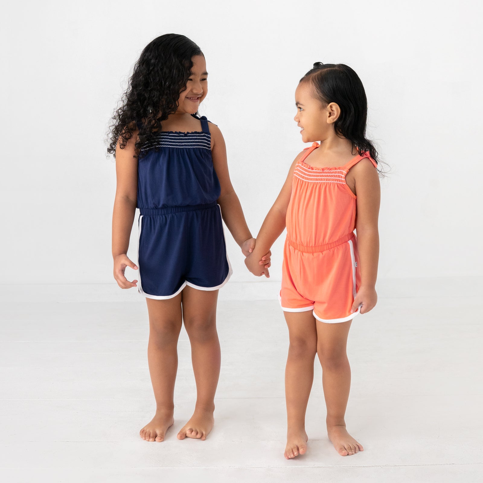 Classic Navy Smocked Romper、mySite、g9winljtr