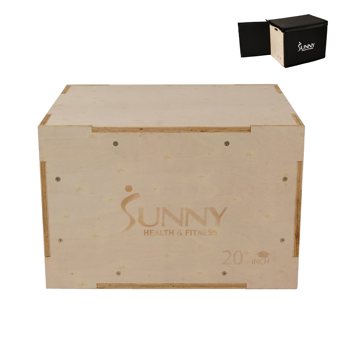  3-in-1 Wood Plyo Box, Heavy Duty with Cover、mySite、ghnorth