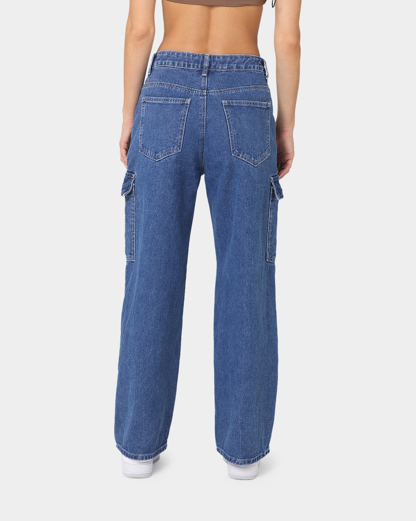 XXIII Women's Poppy Wide Leg Cargo Pants Blue、mySite、zt4zffjzw