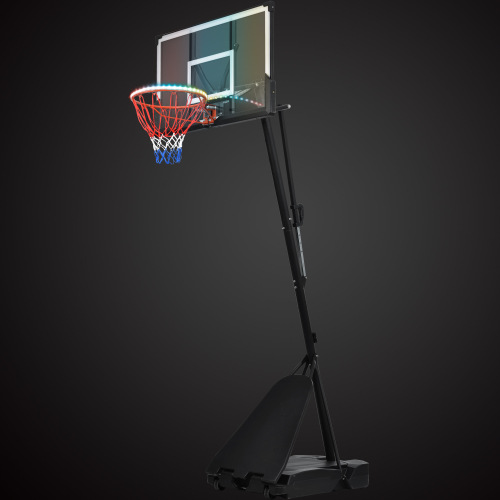 Portable Basketball Hoop Basketball System 8-10ft Height Adjustable for Youth Adults LED Basketball Hoop Lights, Colorful lights, Waterproof,Super Bright to Play at Night Outdoors,Good Gift for Kids、、xpatfood