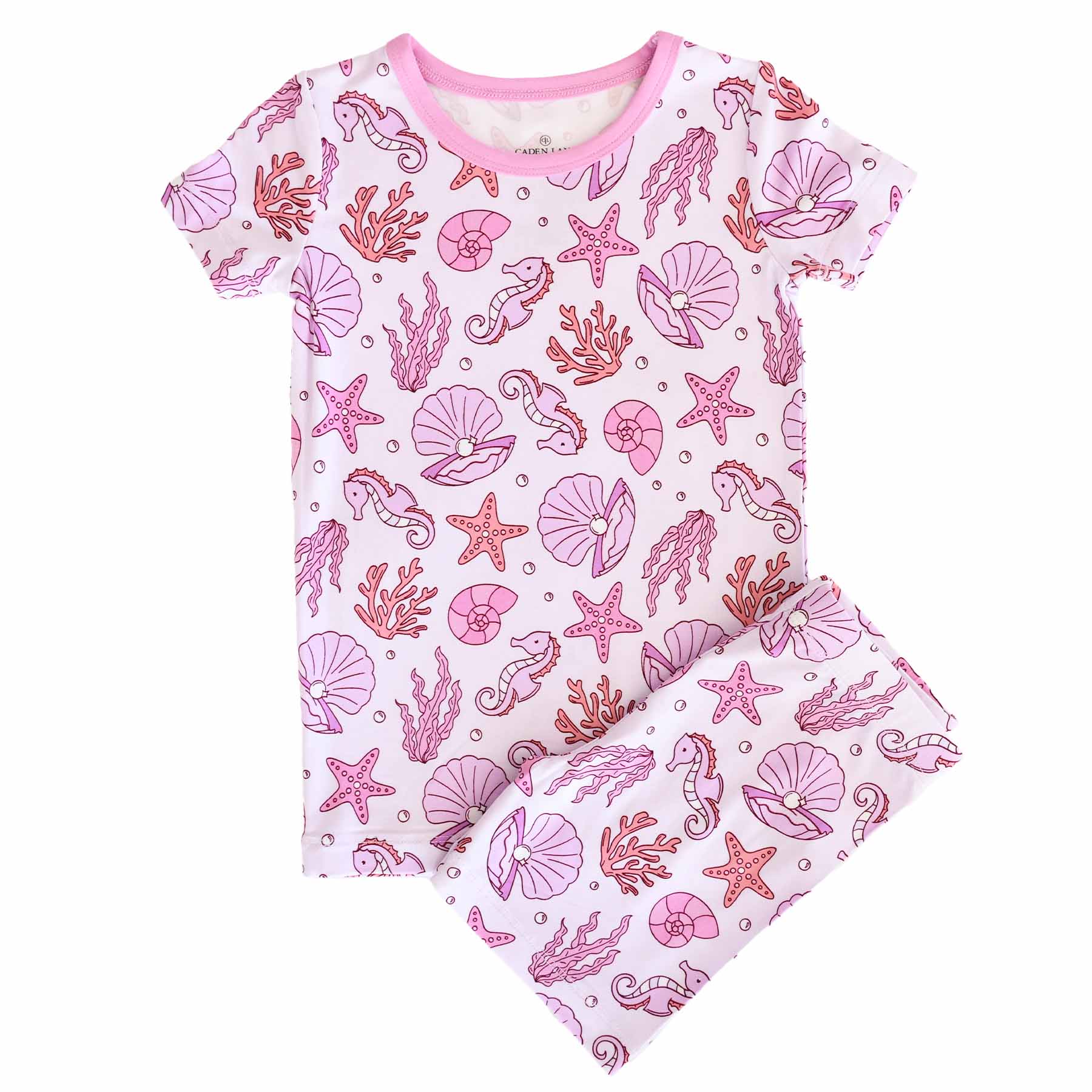  Two Piece Short Pajama Set | Tiny Tides Pink、mySite、layawaytickets
