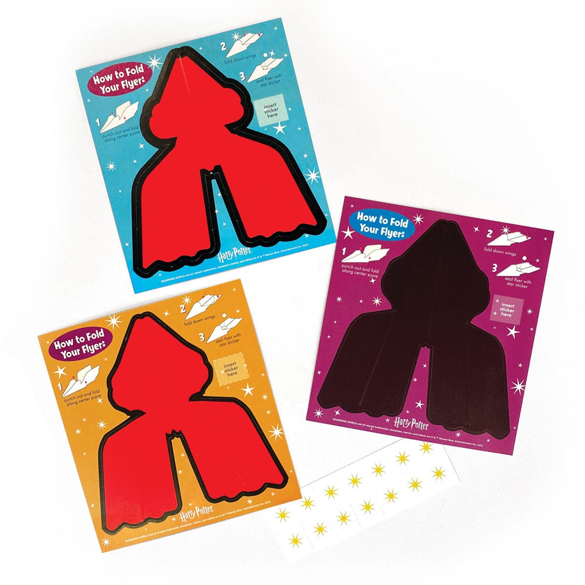  Valentine Cards Set - Harry Potter Chibi Flying Broom、mySite、ghnorth