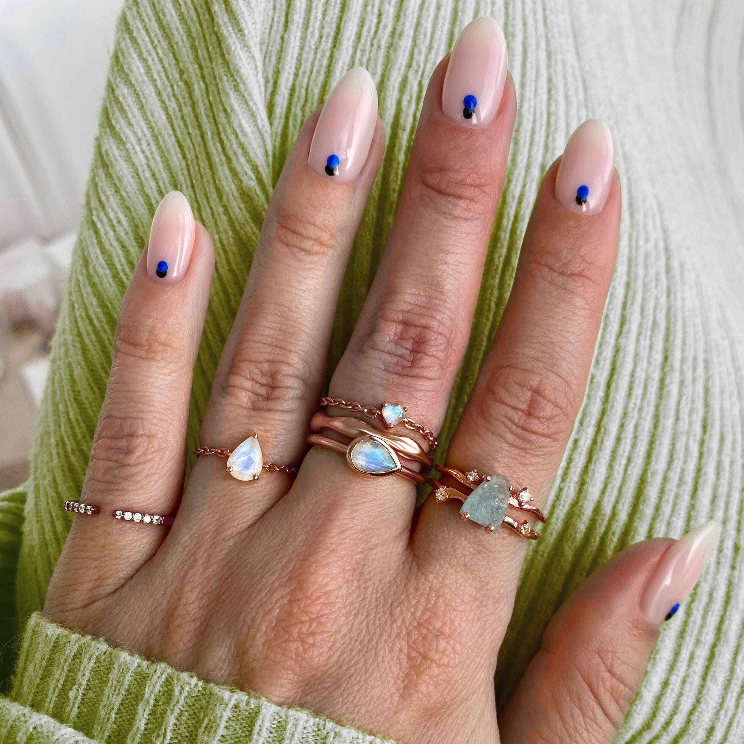 Raw Crystal Ring - Flow Aquamarine、mySite、hinf8tx79