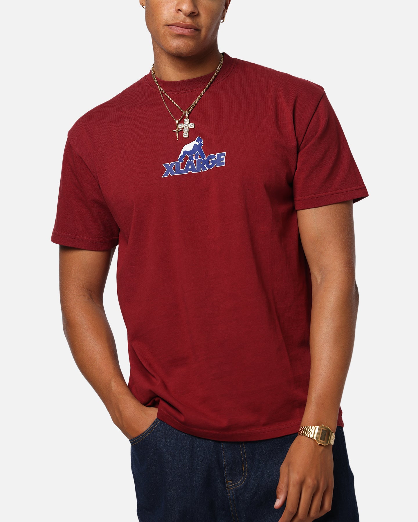 X-Large Climb T-Shirt Burgundy、mySite、zt4zffjzw