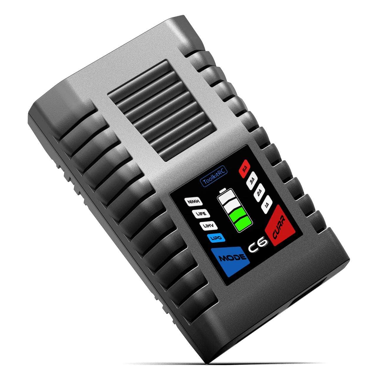  ToolKitRC C6 50W 5A 1-6S Compact AC Charger - XT60、mySite、merchandisen