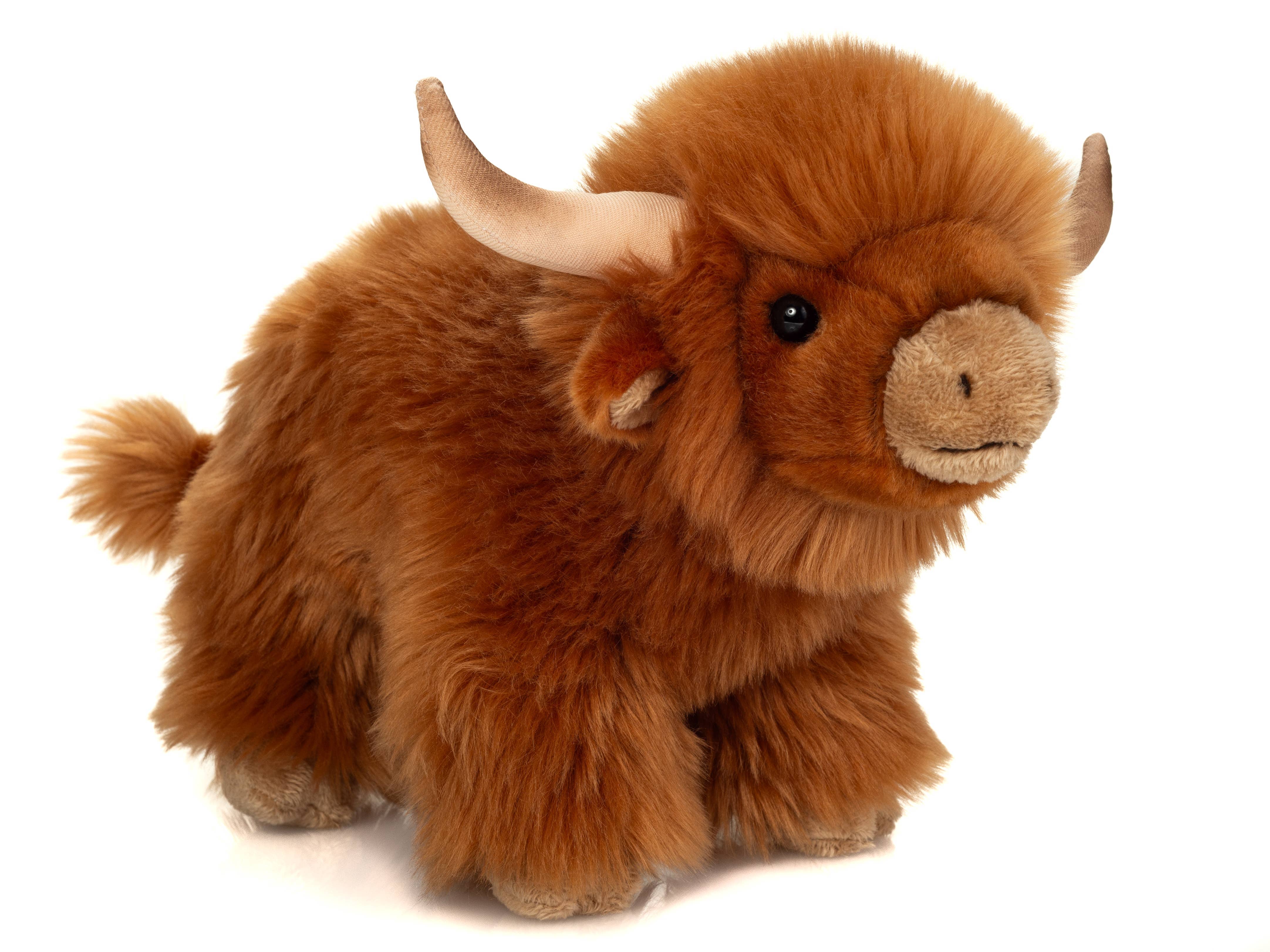 Fluffy Cute Red Highland Cow Plushie by Teddy Hermann、mySite、g9winljtr