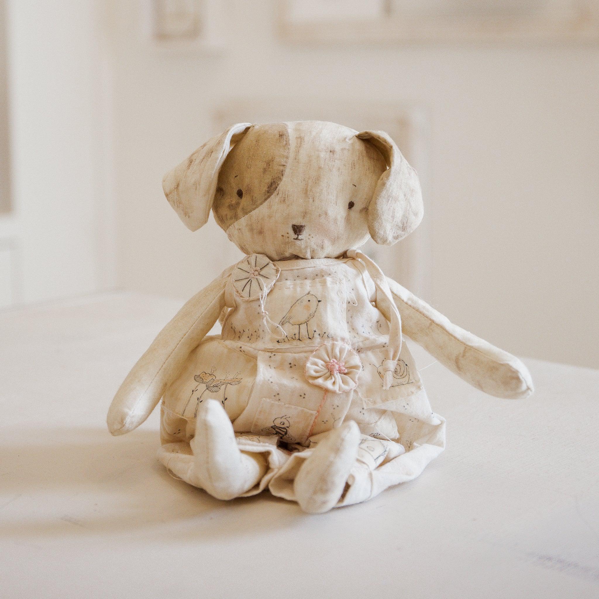 RETIRED - Hutch Studio Original - Puptunia - Hand-Crafted Cotton Puppy、mySite、g9winljtr