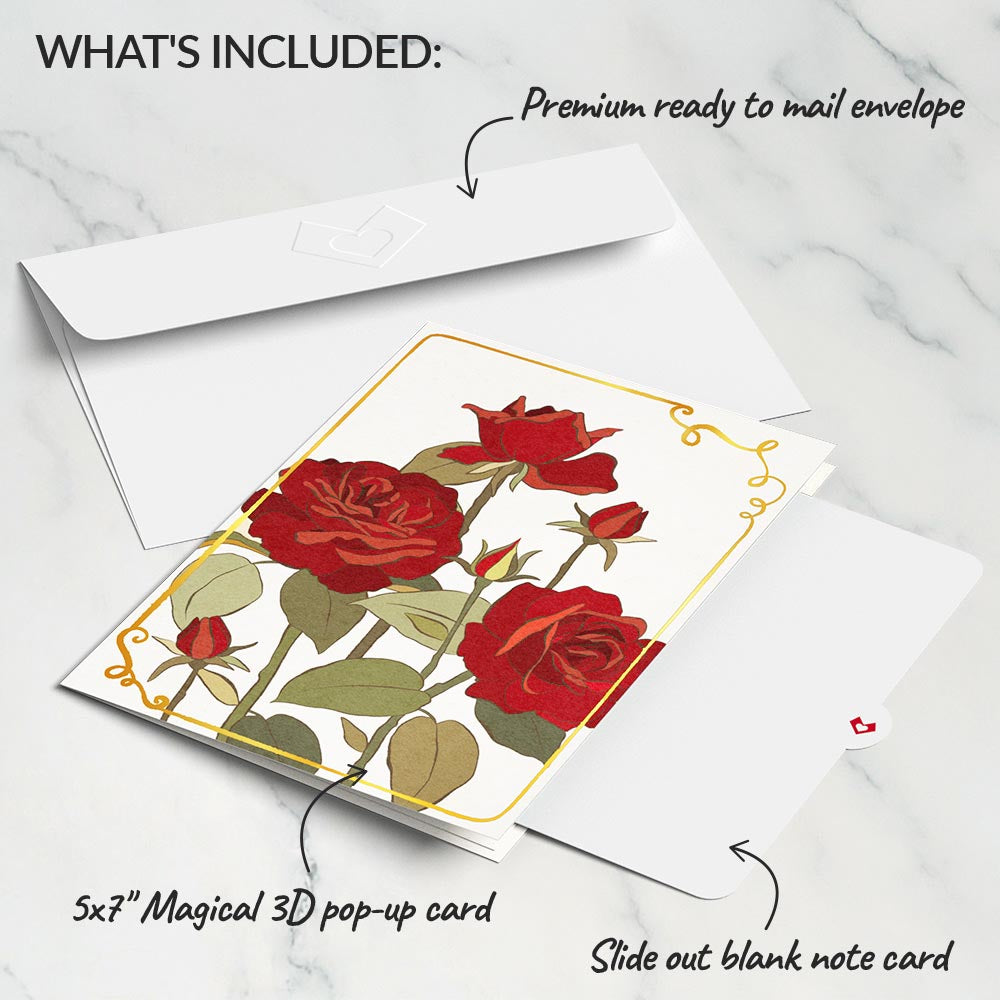 I Love You Roses Pop-Up Card、mySite、solidvoid