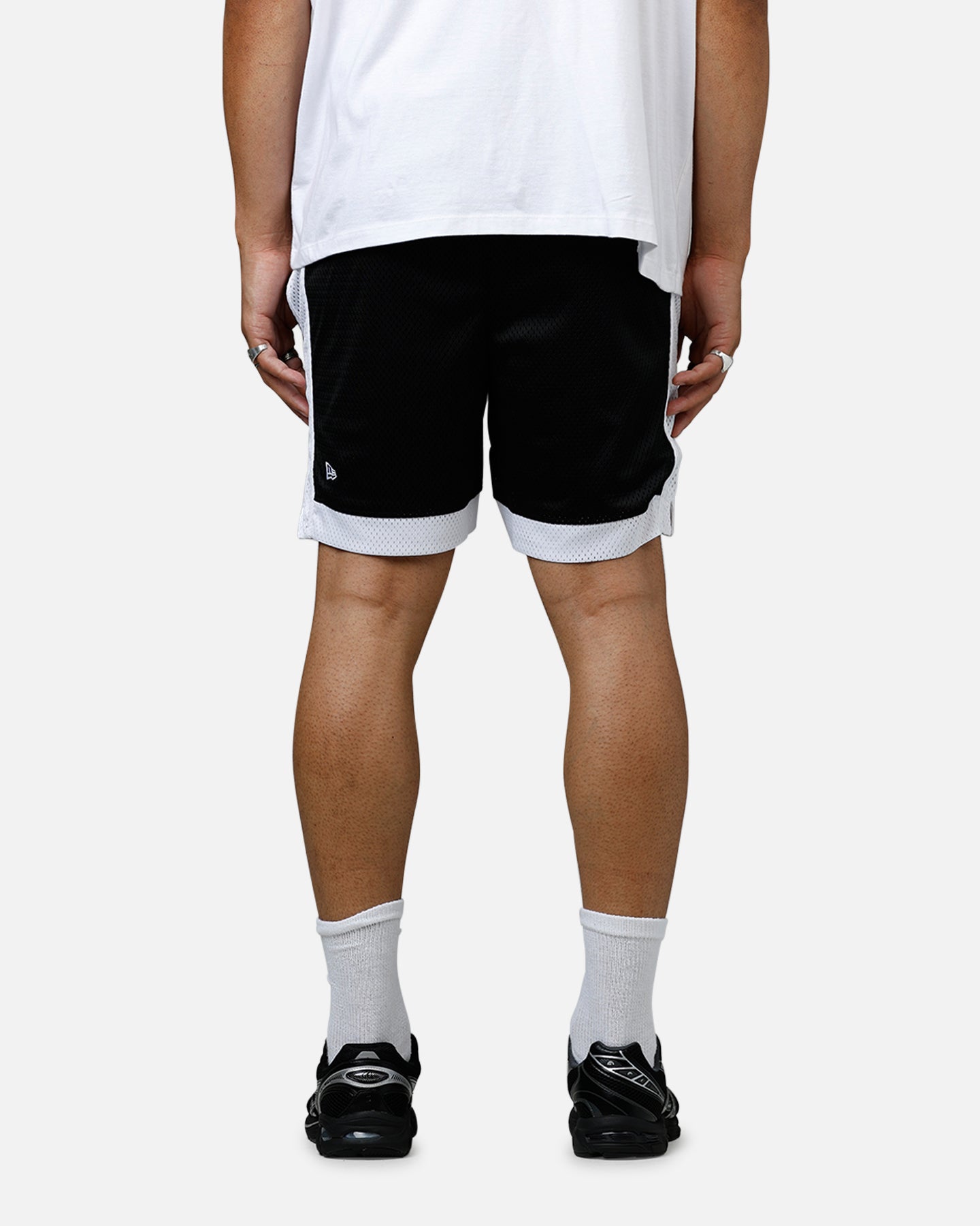 New Era New York Yankees Sport Class Shorts Black/White、mySite、zt4zffjzw