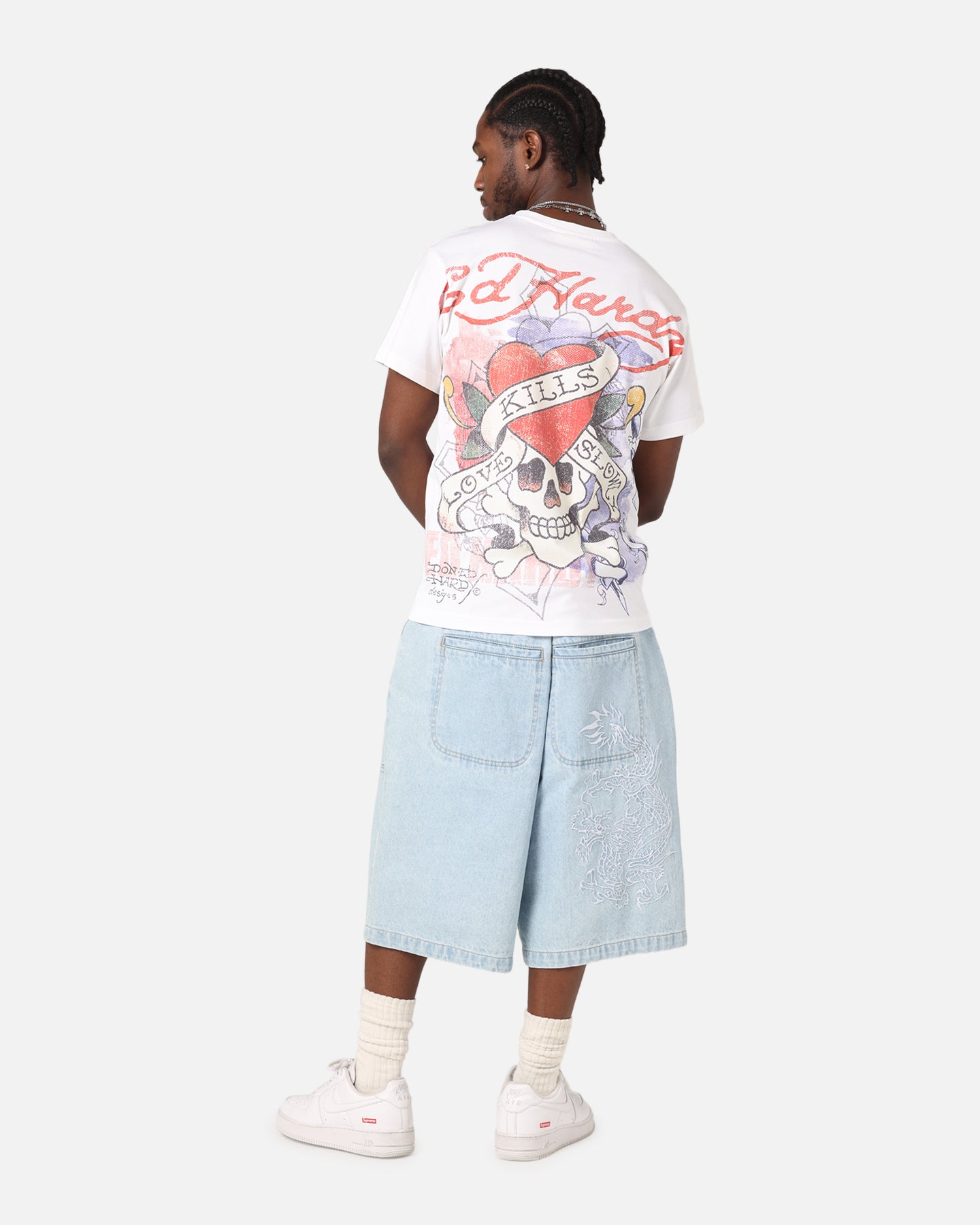 Ed Hardy Love Kills Slowly Vintage T-Shirt White、mySite、zt4zffjzw