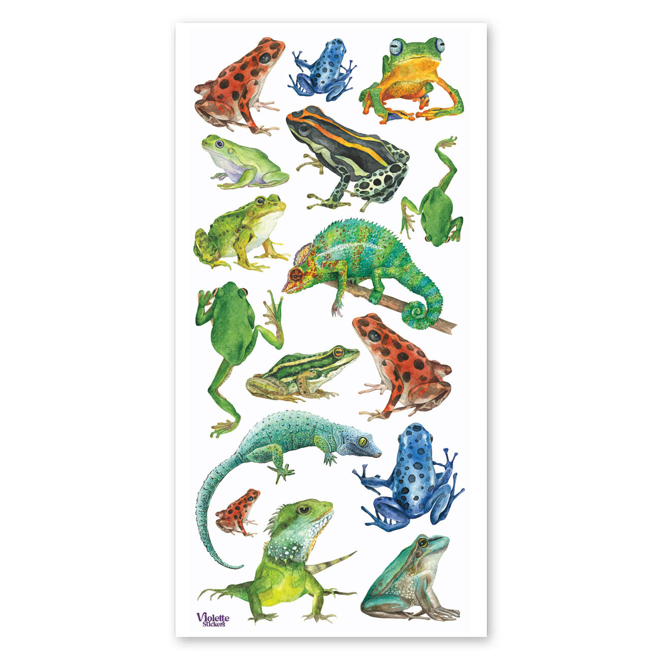  Crystal Frogs & Lizards Stickers、mySite、ghnorth