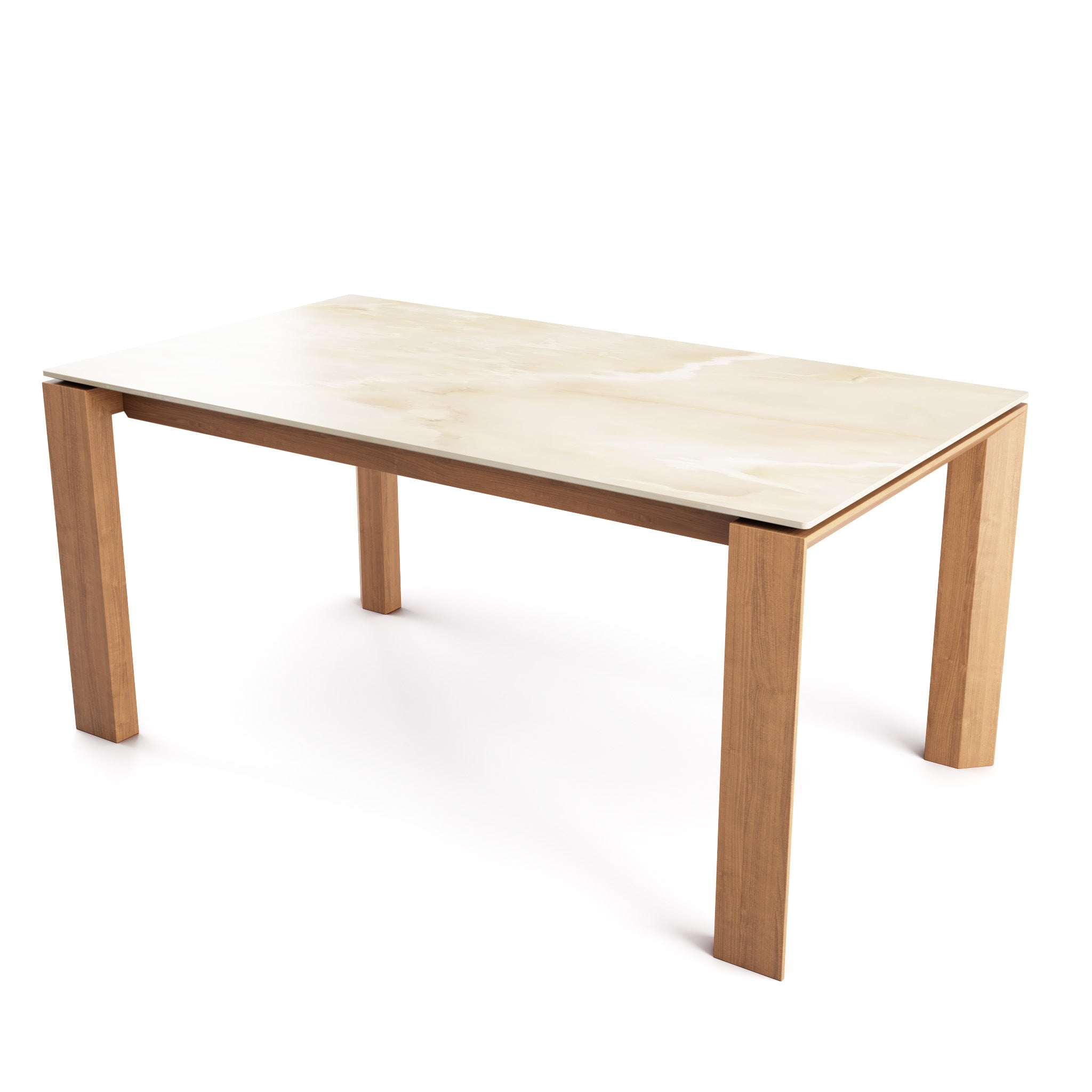  Omnia Dining Table Extendable with Marble and Wood Finish Options、mySite、sugarbowlscore