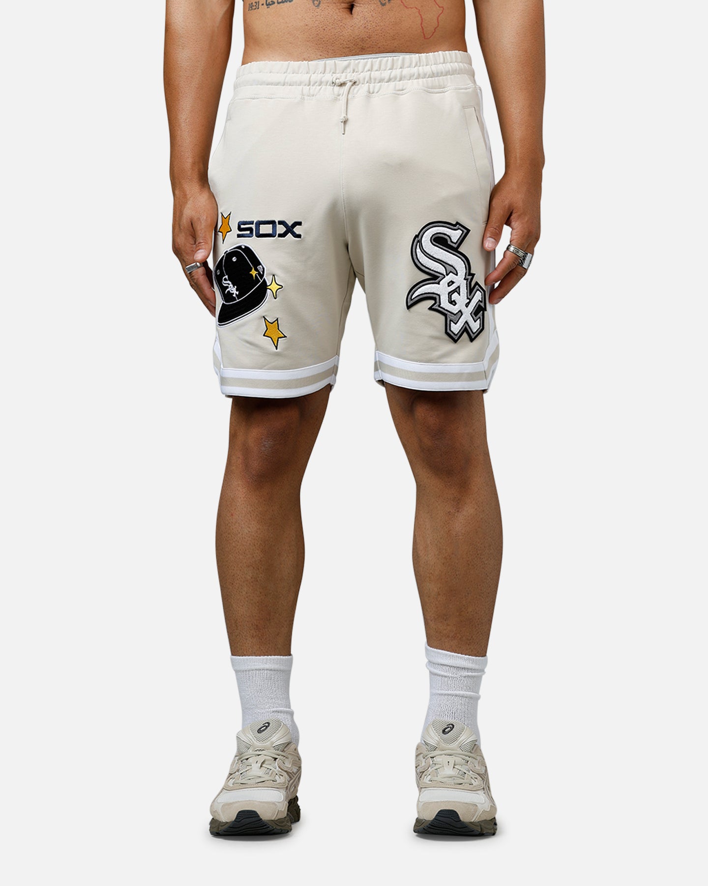New Era Chicago White Sox 'Logo Select' Summer Shorts Stone、mySite、zt4zffjzw