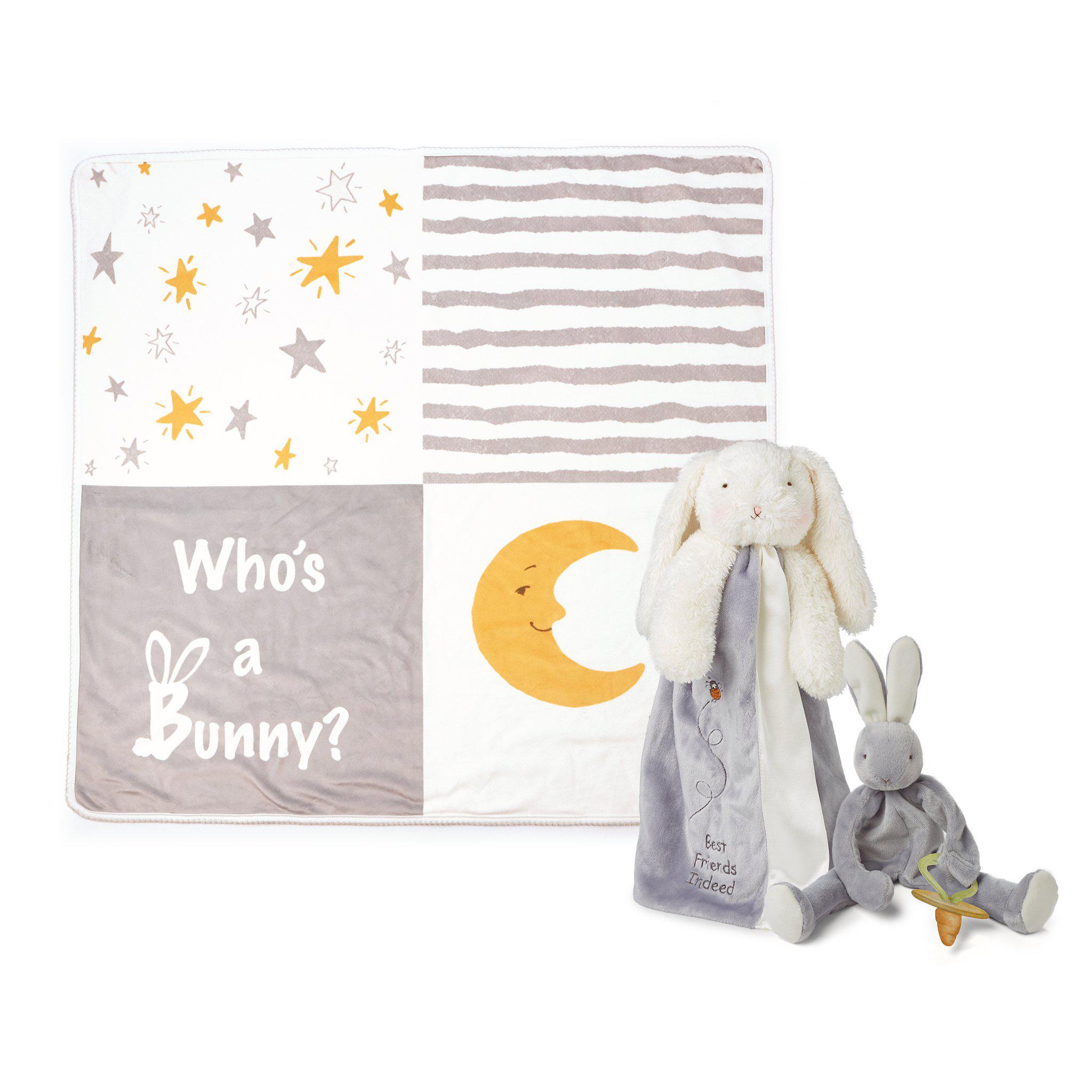 RETIRED - Bloom Bunny Lovies On-The-Go Baby Gift Set、mySite、g9winljtr