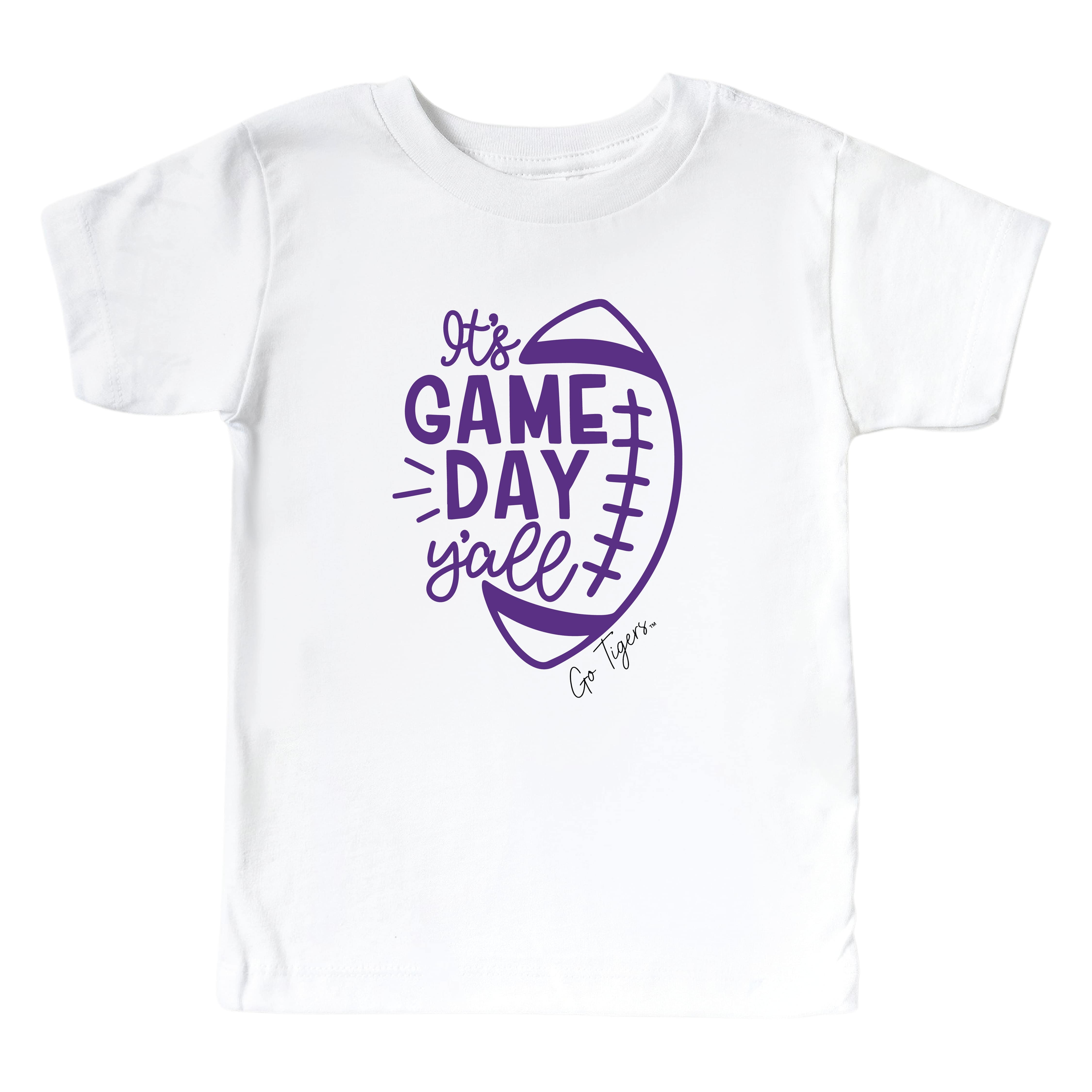  Louisiana State University | Footballs & Bows Kids Graphic Tee、mySite、layawaytickets