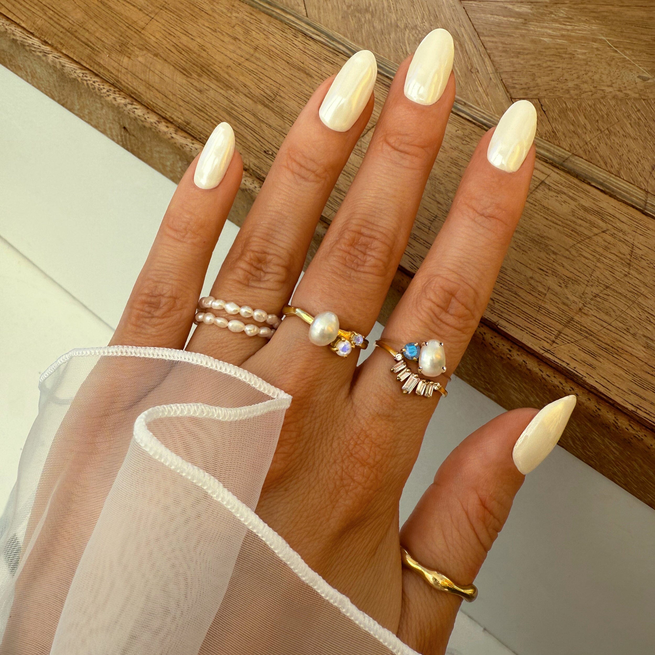 Floating Ring - Toi Et Moi Pearl & Labradorite、mySite、hinf8tx79