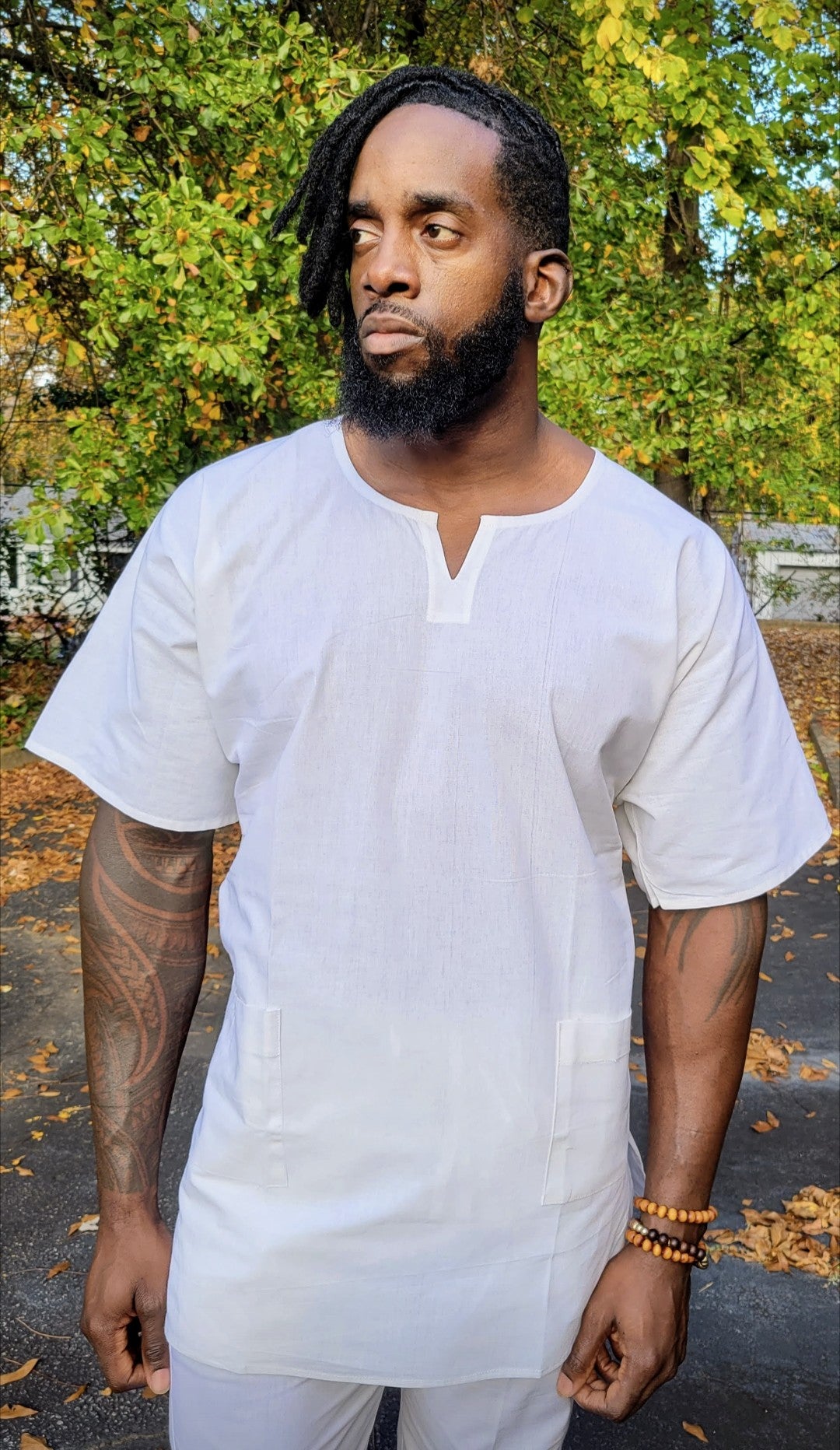 Dube Off-White African Dashiki Shirt - DP3949M4、mySite、solidvoid