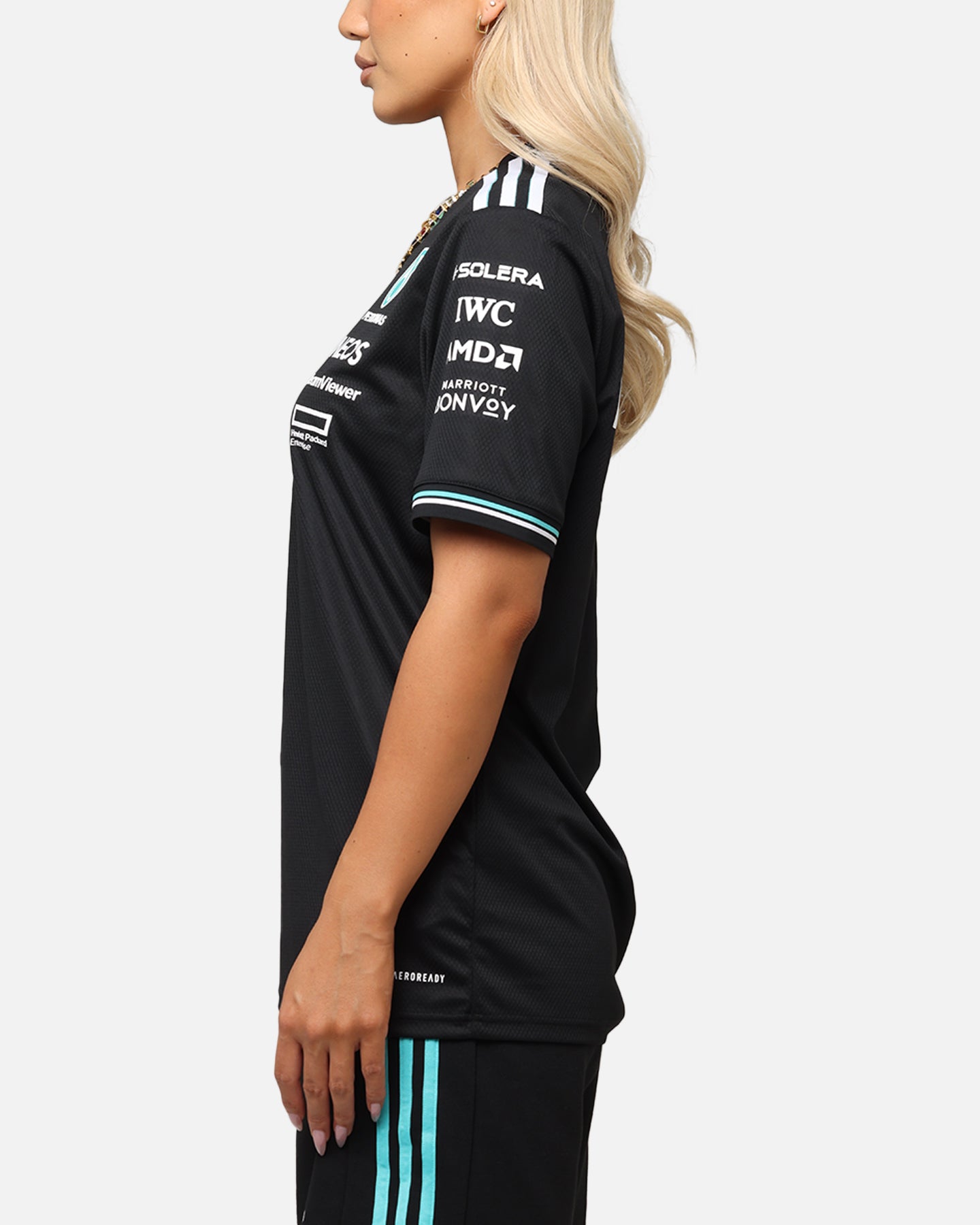 adidas x Mercedes-AMG PETRONAS Formula One F1 2025 Authentic Drive T-Shirt Black、mySite、zt4zffjzw