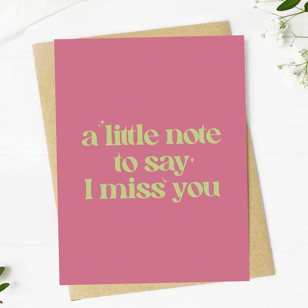  A little note to say I miss you Greeting Card、mySite、elrpsem3k