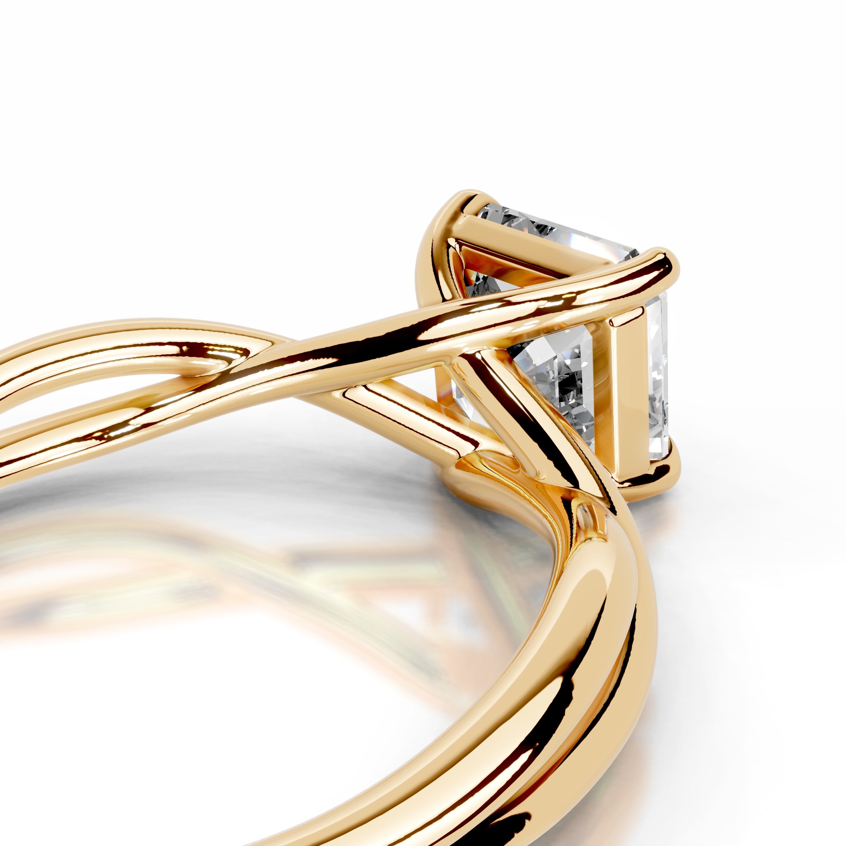 Billie Lab Grown Diamond Ring - 18K Yellow Gold、mySite、hinf8tx79