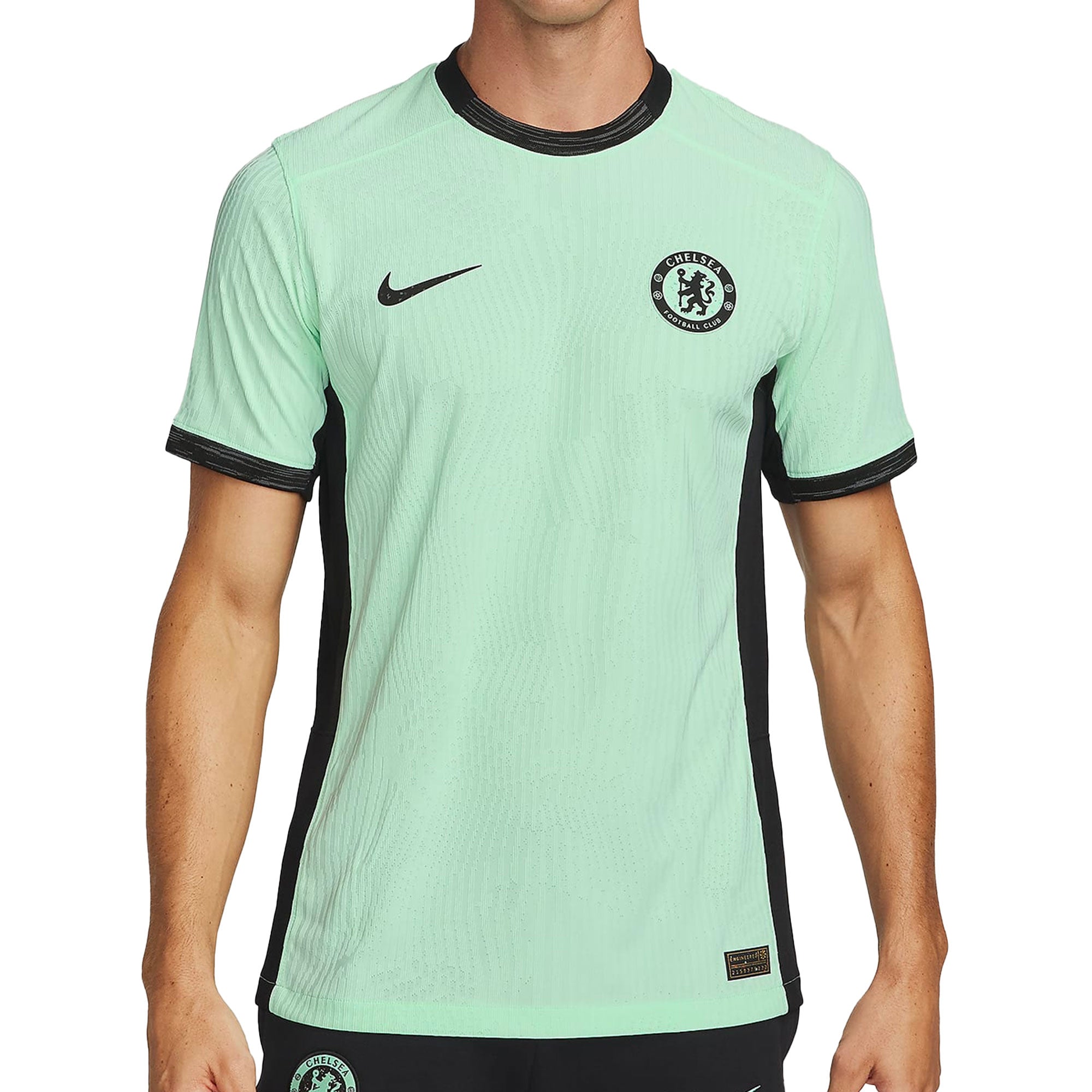 Nike Men's Chelsea 2023/24 Dri-FIT ADV Third Jersey Mint Foam/Black、mySite、noshort