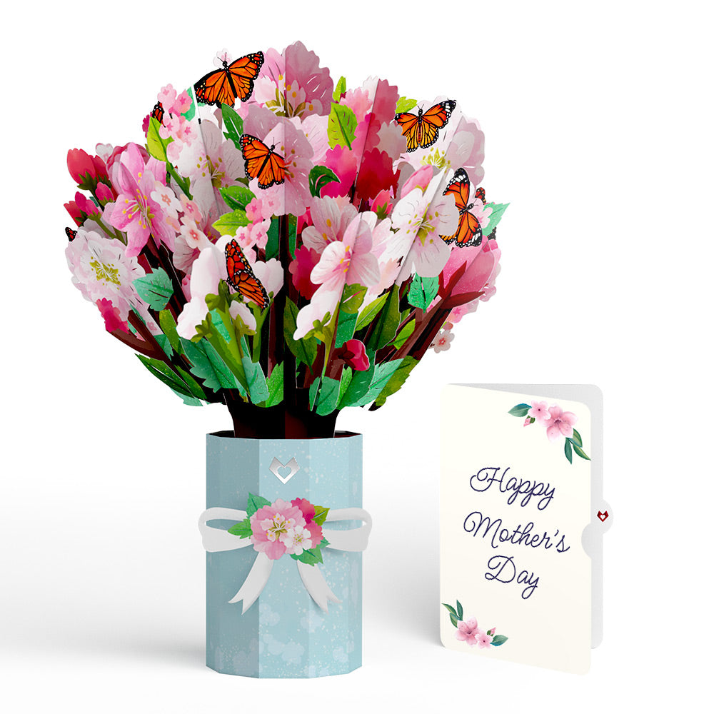 Cherry Blossom Butterfly Mother's Day Bouquet and Sentiment Set、mySite、solidvoid
