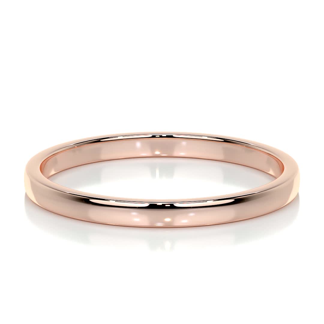 Jack Men's Wedding Band -14K Rose Gold、mySite、hinf8tx79