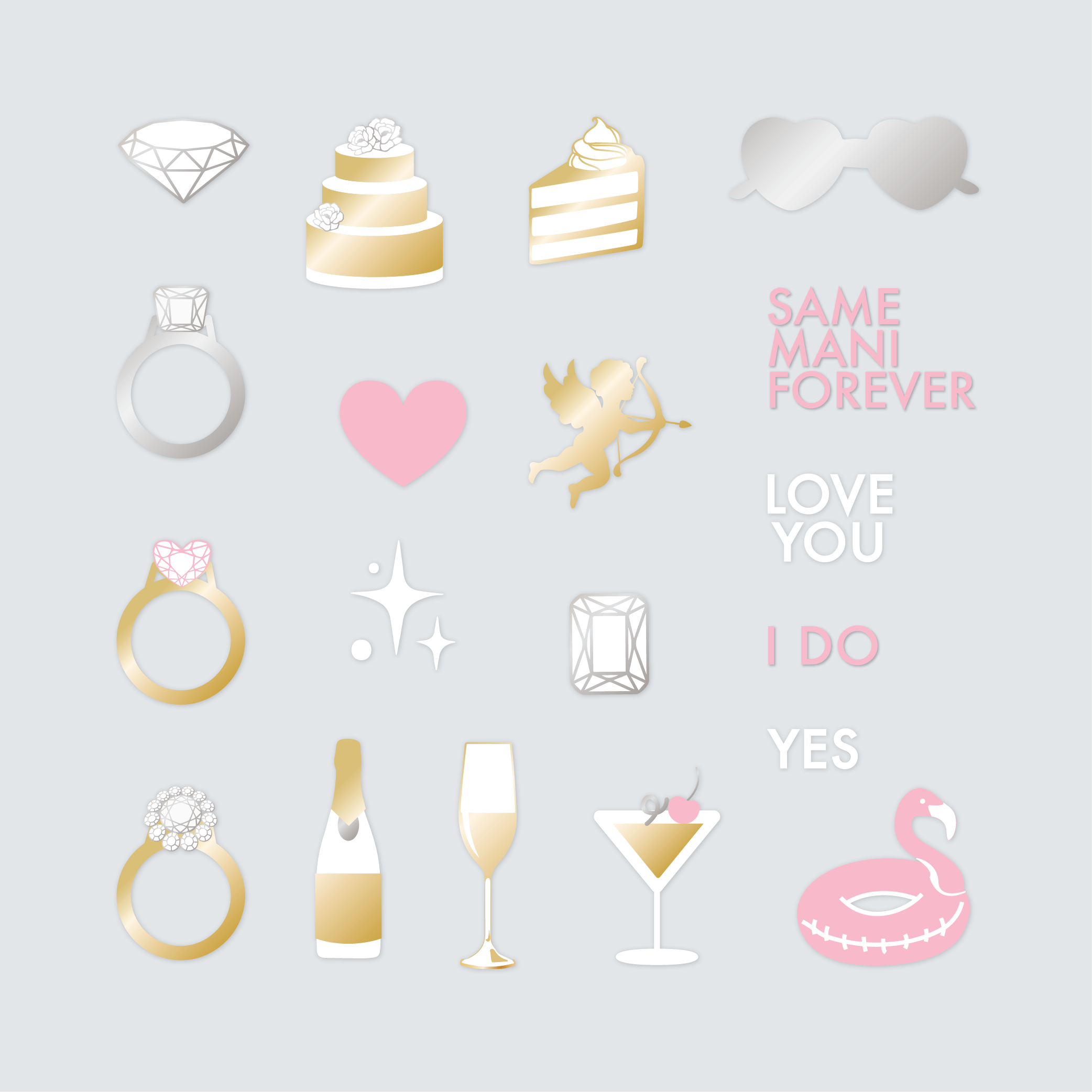 For the Bridal Party Nail Art Stickers、mySite、solidvoid