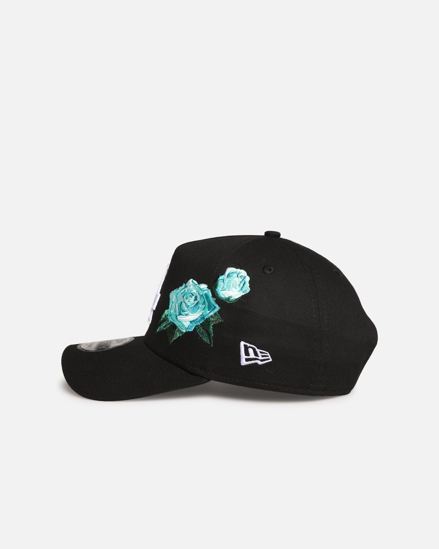 New Era Los Angeles Dodgers 'Aqua Rose Embroidery' 9FORTY A-Frame Snapback Black/Aqua、mySite、zt4zffjzw