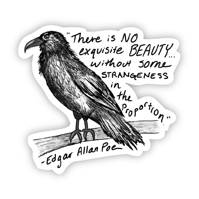  There is no exquisite beauty crow (Edgar Allan Poe Sticker)、mySite、elrpsem3k