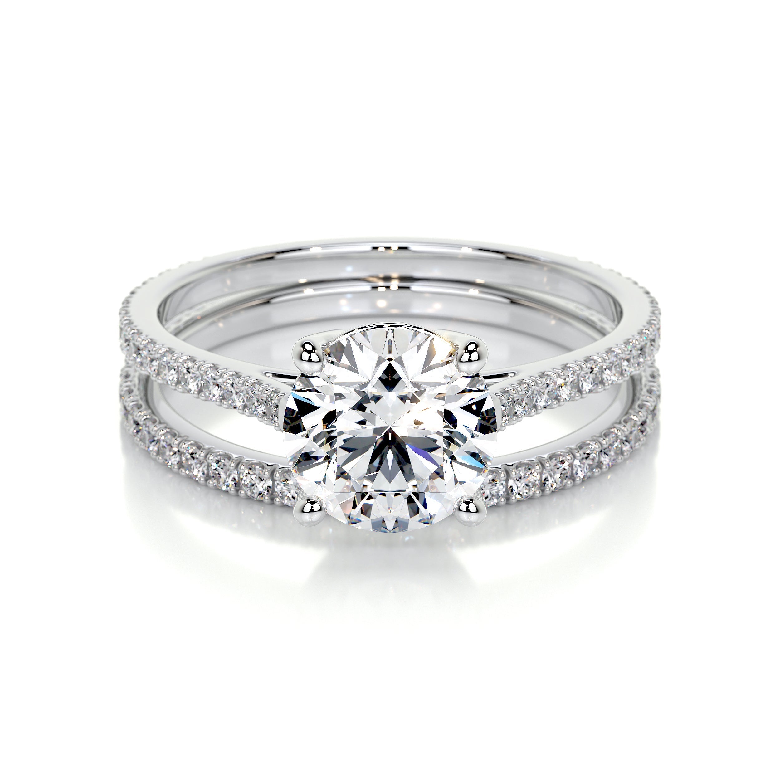 Anna Lab Grown Diamond Bridal Set -18K White Gold、mySite、hinf8tx79