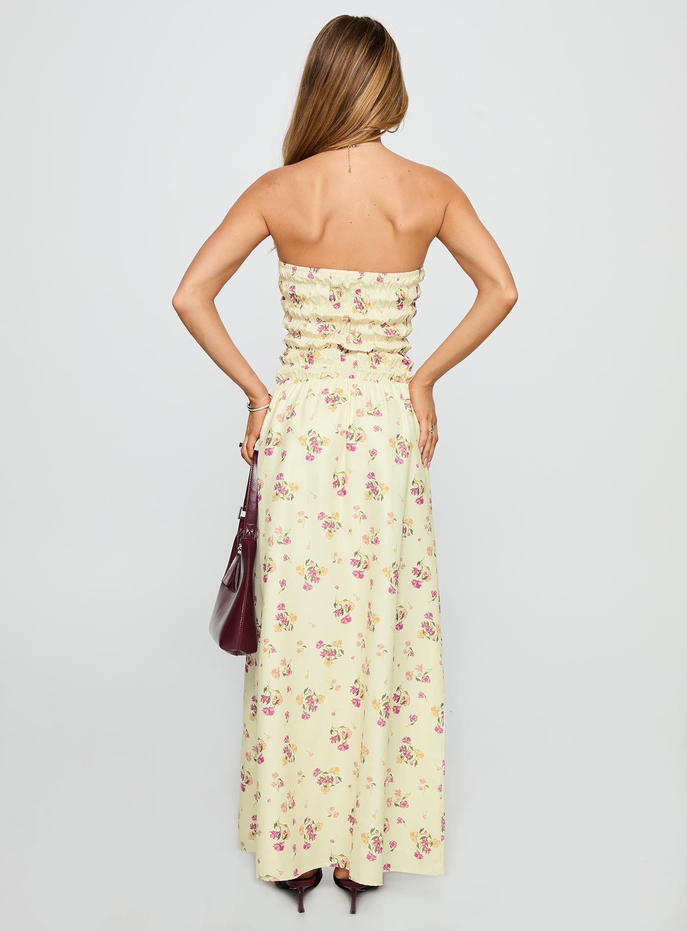 Human Nature Strapless Maxi Dress Multi Floral、mySite、solidvoid