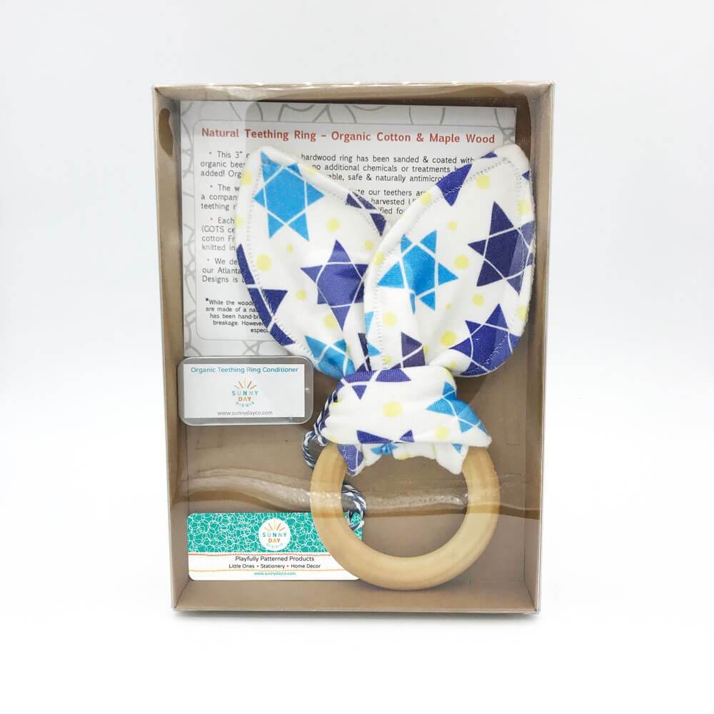 Star of David Teether - Organic Cotton & Organic Maple、mySite、topwebapps