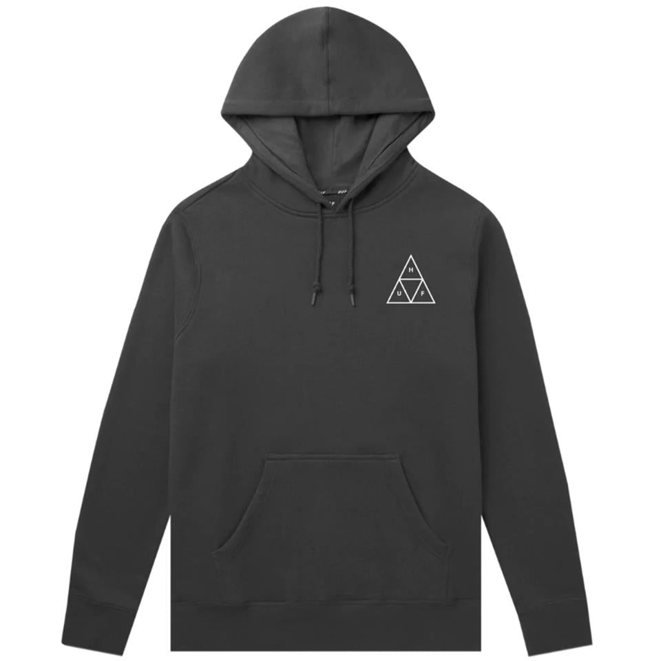  Huf Essentials Triple Triangle Pullover Hoodie - Black、mySite、merchandisen