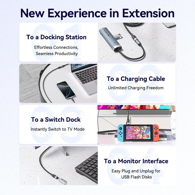 Vention USB 3.2 Gen2 C Male to C Female 10Gbps Extension Cable Aluminum Alloy Type、mySite、fannypackpong