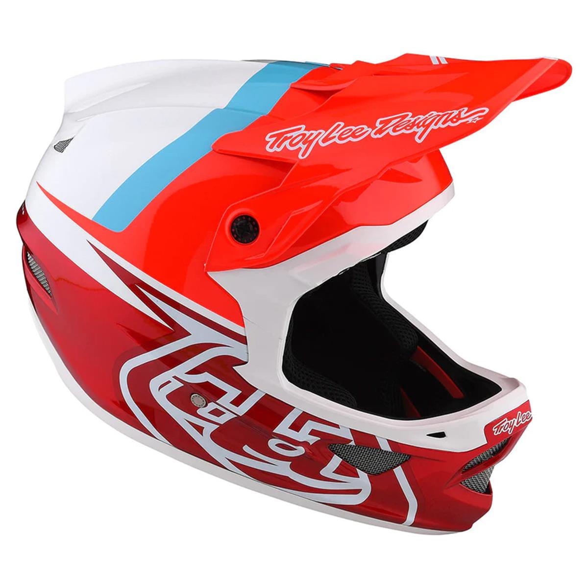  Troy Lee D3 Fiberlite Race Helmet - Slant Red、mySite、merchandisen