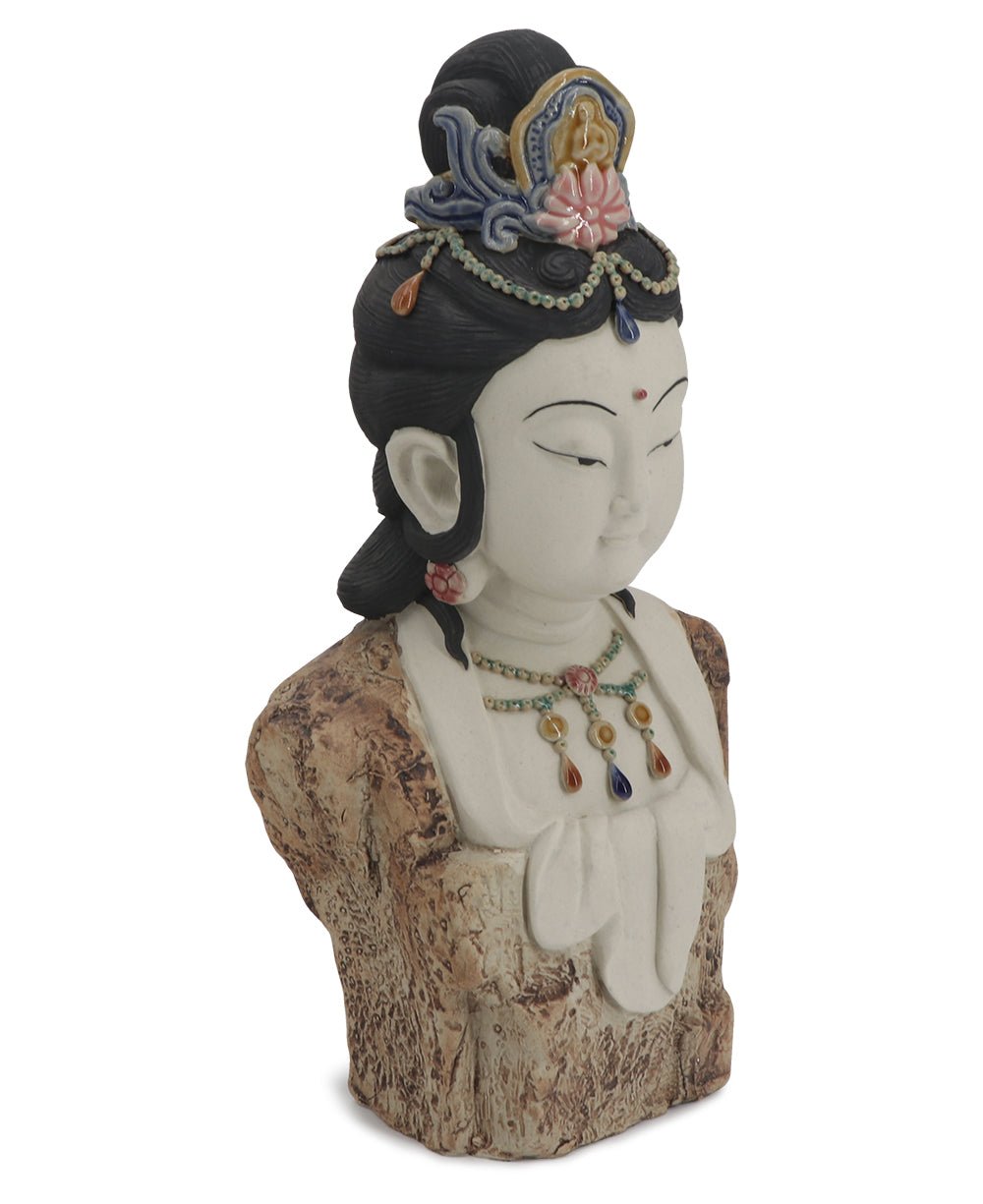 Hand-Painted Bejeweled Premium Kuan Yin Statue、mySite、topwebapps