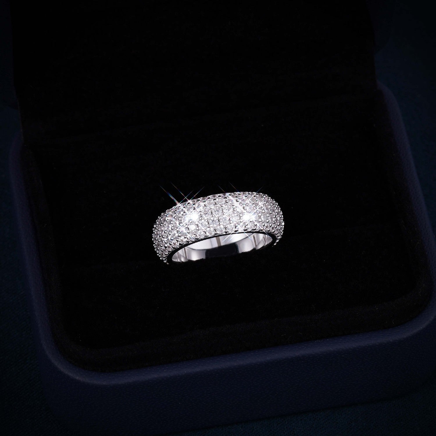 VVS 5-Row Iced Band Ring 14K Gold、mySite、hinf8tx79