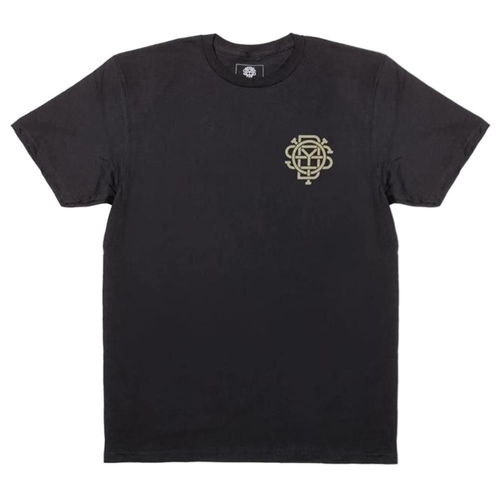  Odyssey Import T-Shirt - Black With Olive Ink、mySite、merchandisen