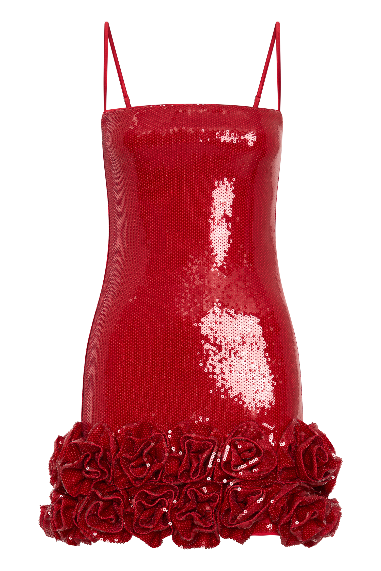 Faye Sequin Flower Mini Dress - Ruby、mySite、solidvoid