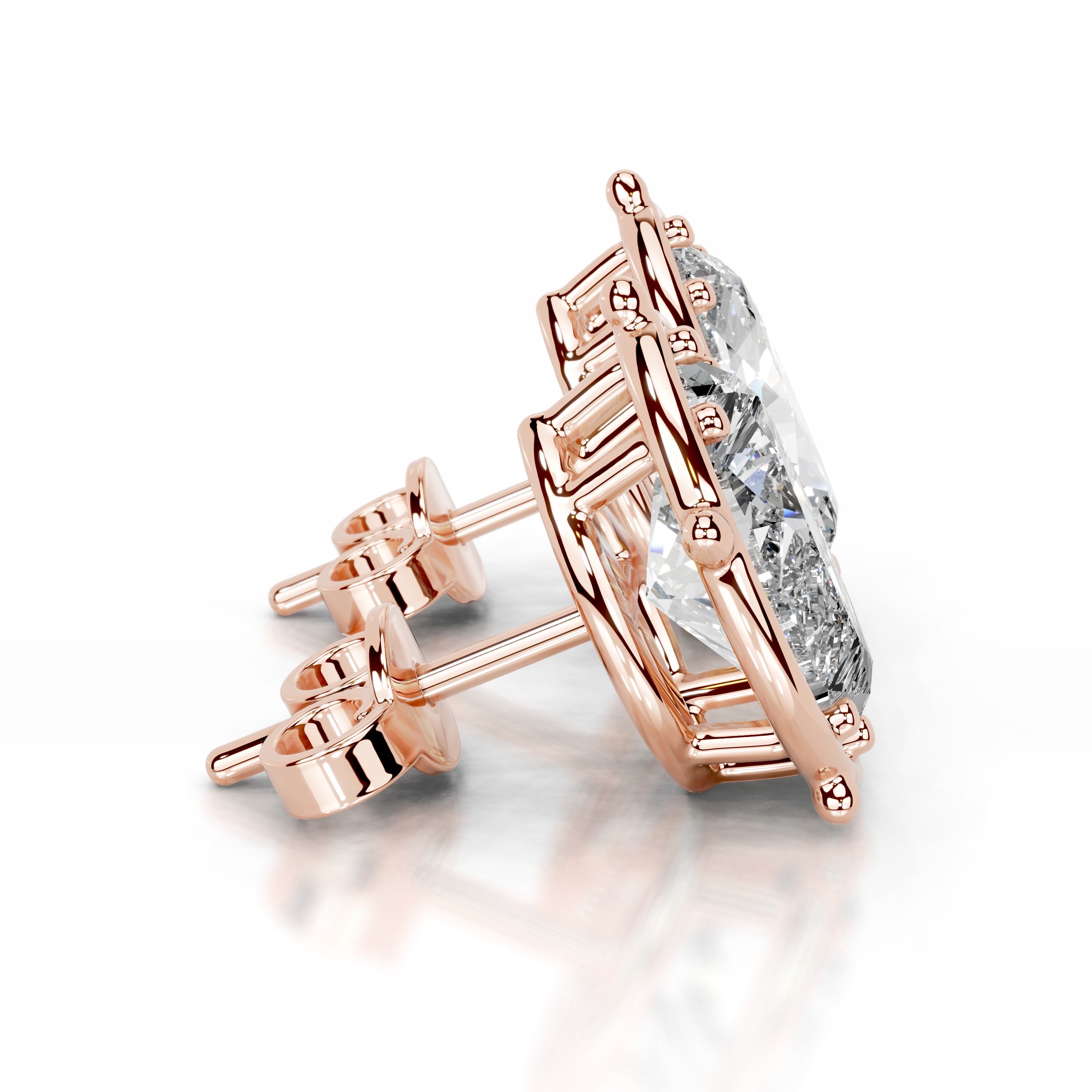 Rooted in Love Lab Grown Diamond Earrings - 14K Rose Gold、mySite、hinf8tx79