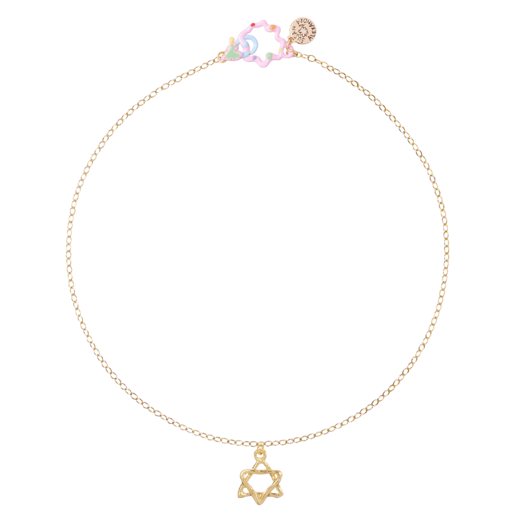 Star of David Prayer Necklace by Susan Alexandra - Bronze、mySite、topwebapps
