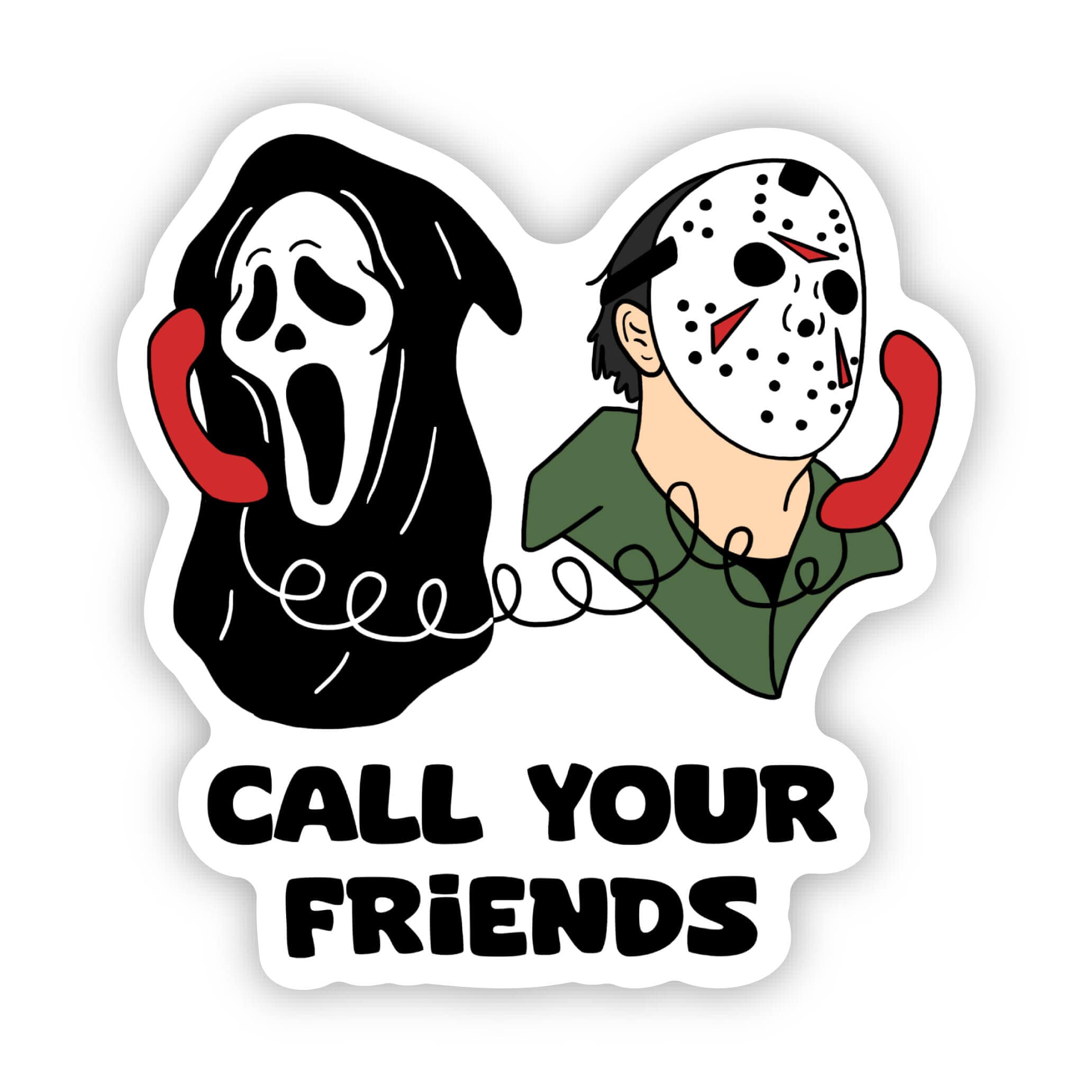 Call your friends horror fan sticker、mySite、elrpsem3k