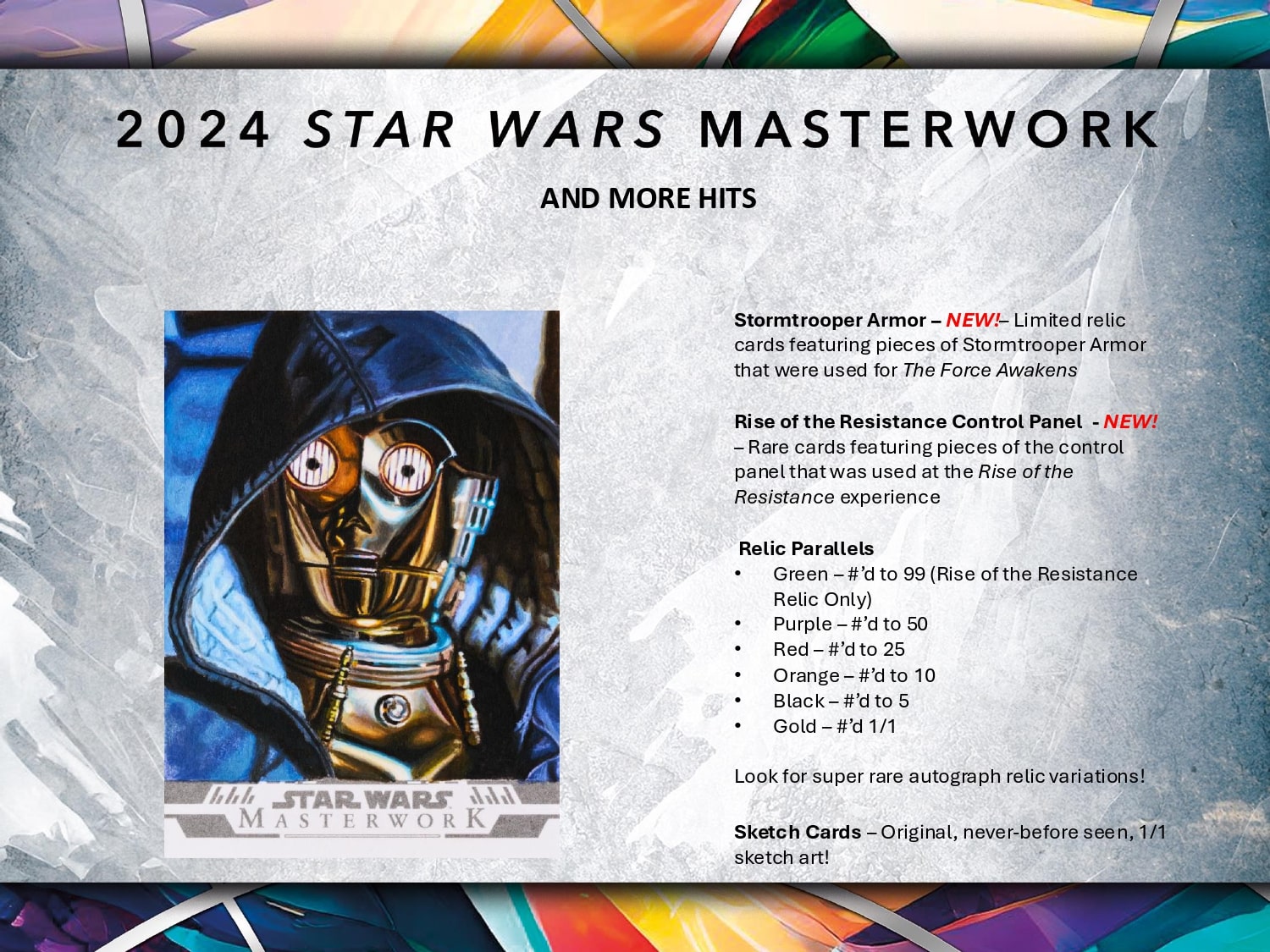 Topps Star Wars Masterwork 2024 - Hobby Box、mySite、waistdrama