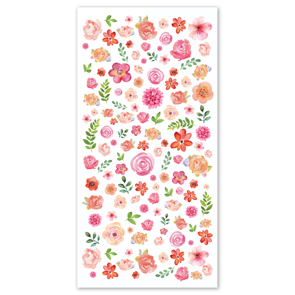  Pink Flowers Stickers - Packaged、mySite、ghnorth