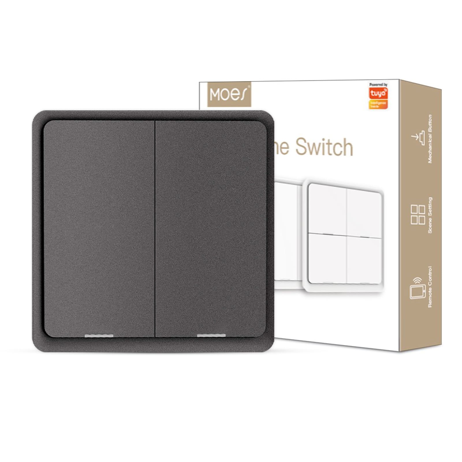 ZigBee Light Switch, Battery Powered Light Switch, Multi-Control Wireless Push Button Scene Switches、mySite、fannypackpong