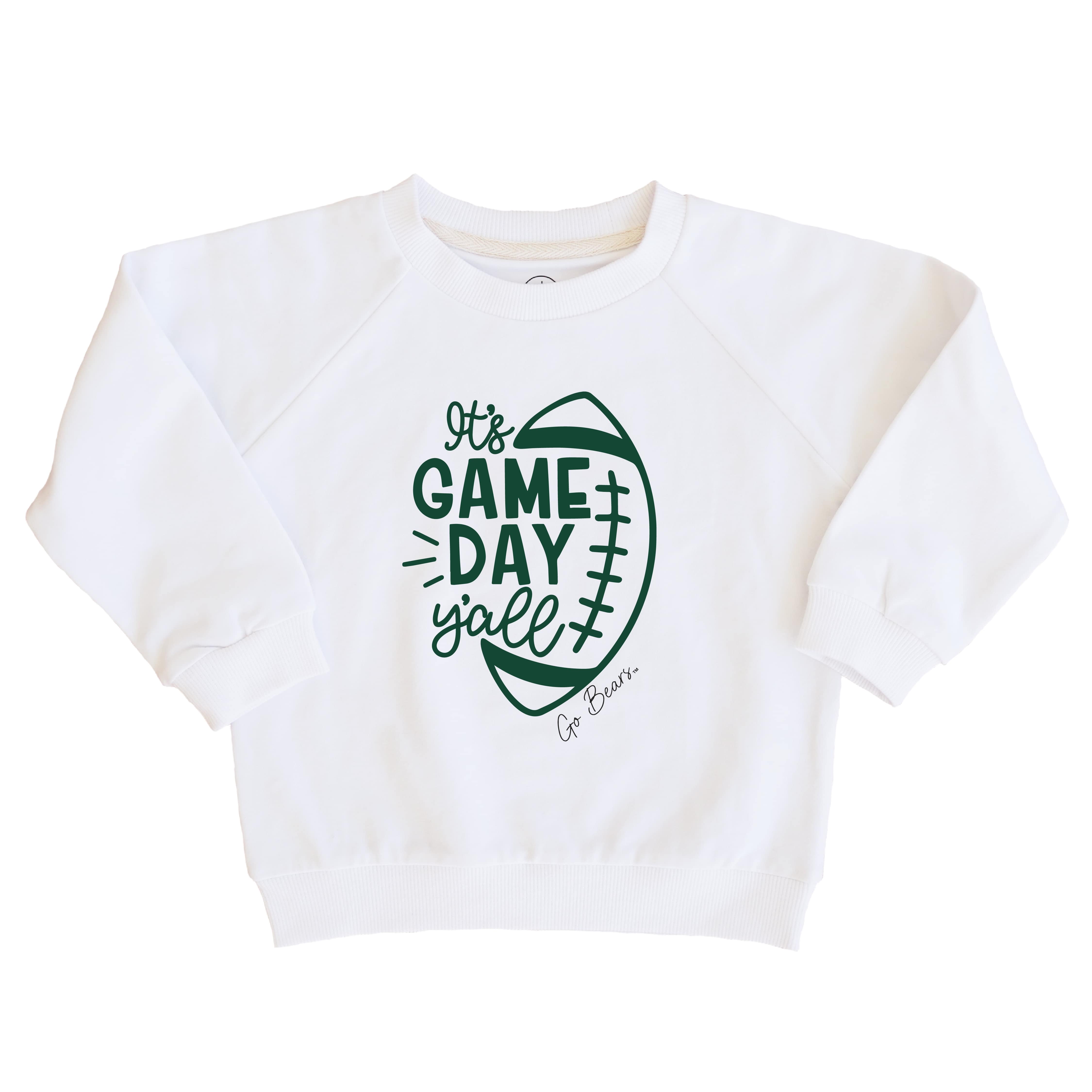  Baylor University | Footballs & Bows Kids Graphic Sweatshirts、mySite、layawaytickets
