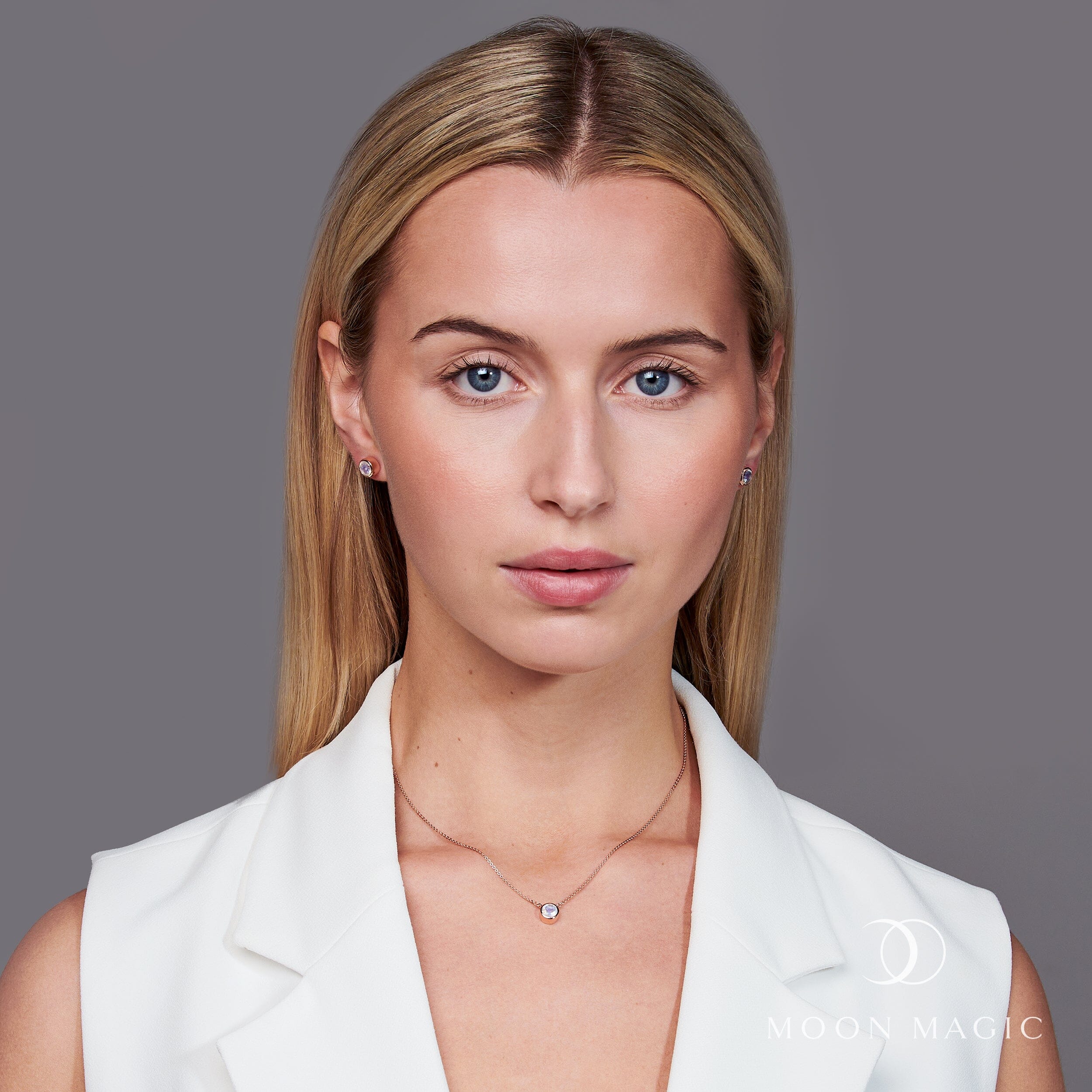 Moonstone Necklace - Solitaire + Free Gift Bag、mySite、hinf8tx79